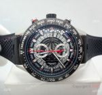 Copy Tag Heuer Carrera Calibre 01 Black Chronograph Dial watch 45mm